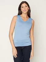 Semi-fitted tank top