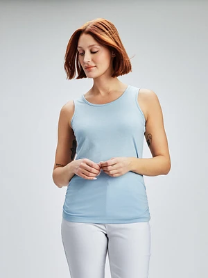 Semi-fitted tank top