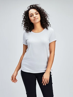 T-shirt semi-ajusté à manches courtes