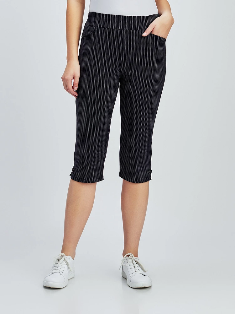 Capri skinny ajusté à enfiler