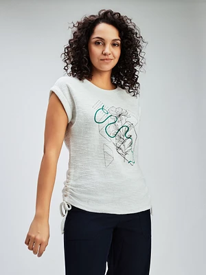 T-shirt semi-ajusté à manches courtes
