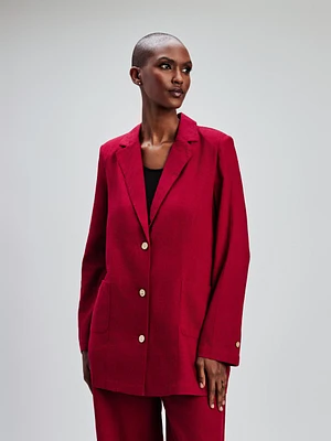 Semi-fitted blazer