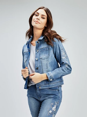 Veste en denim à manches longues