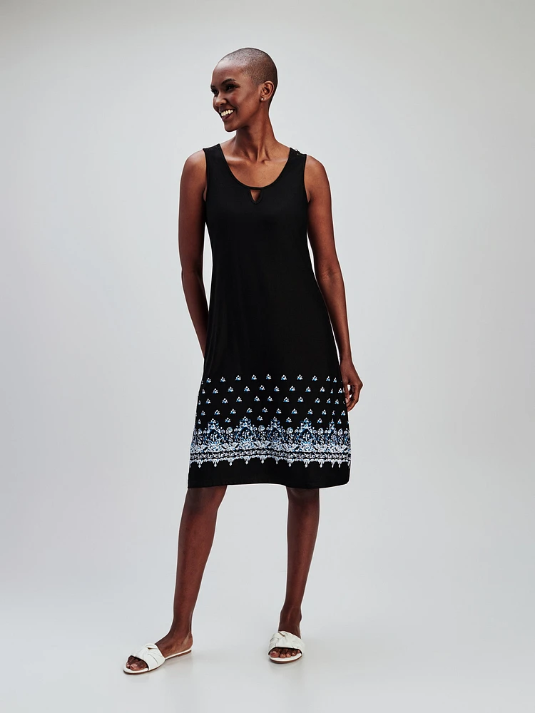 Robe midi ligne A en tricot