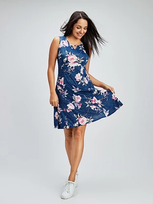 A line midi knit dress