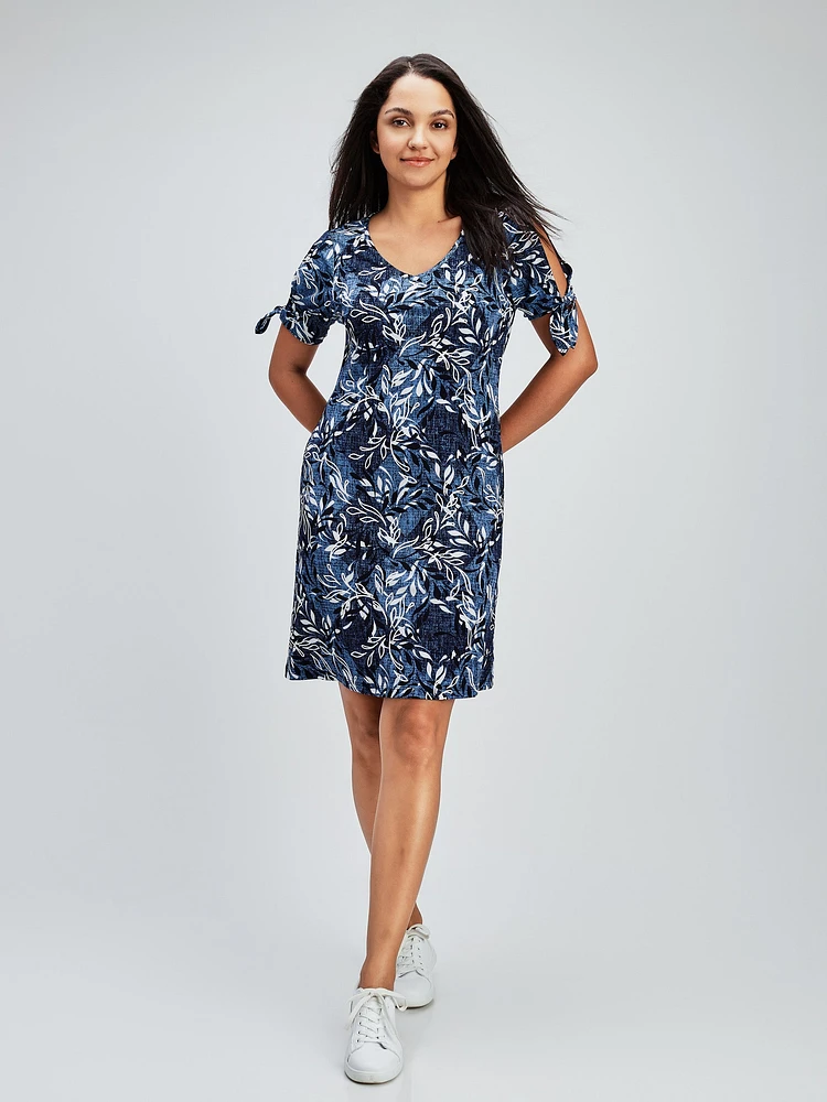 A line midi knit dress