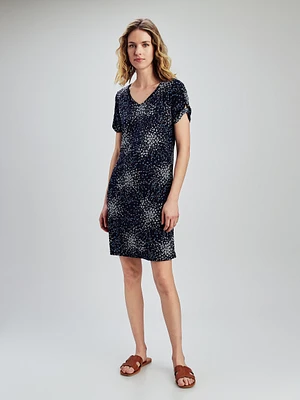 A line midi knit dress