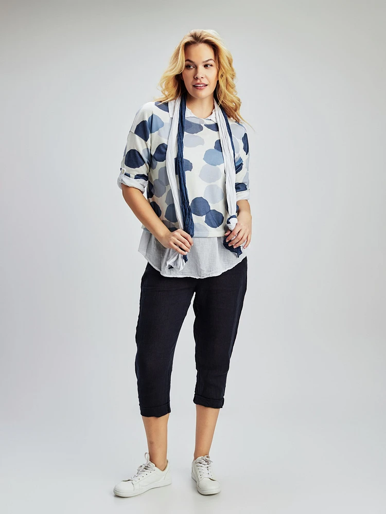 3/4-sleeve tunic