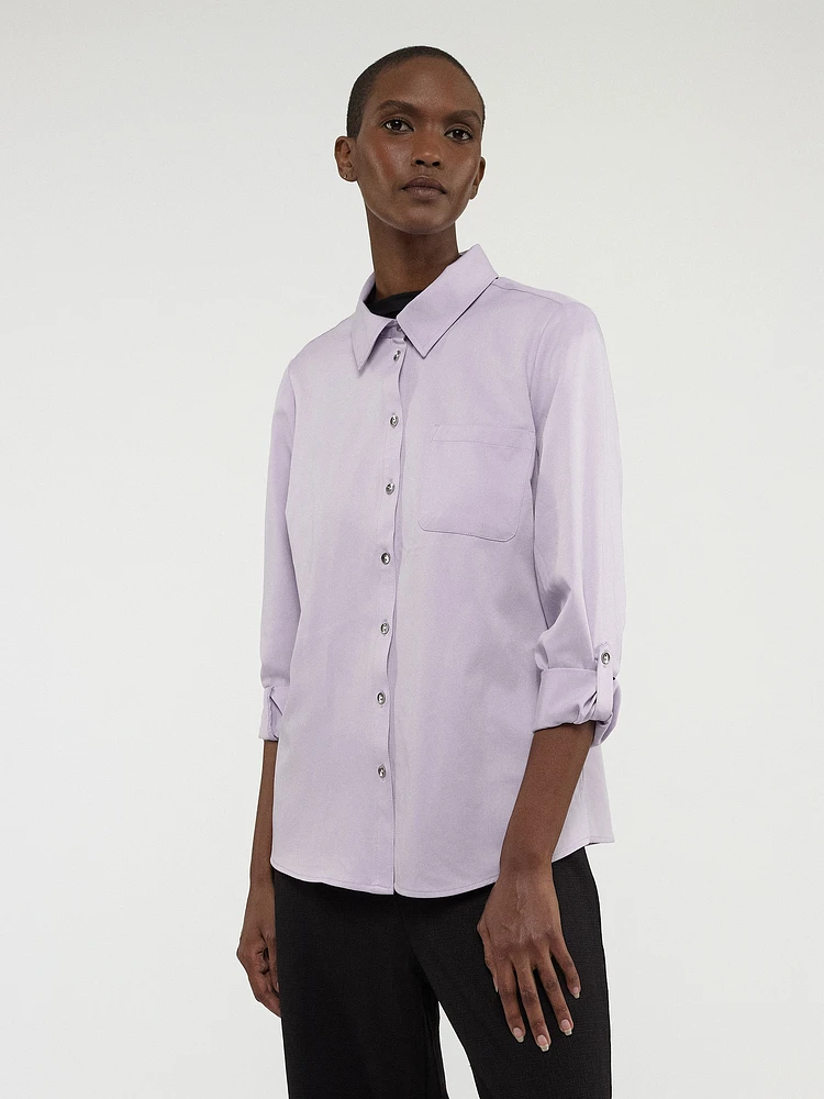 Blouse à manches longues avec boutons