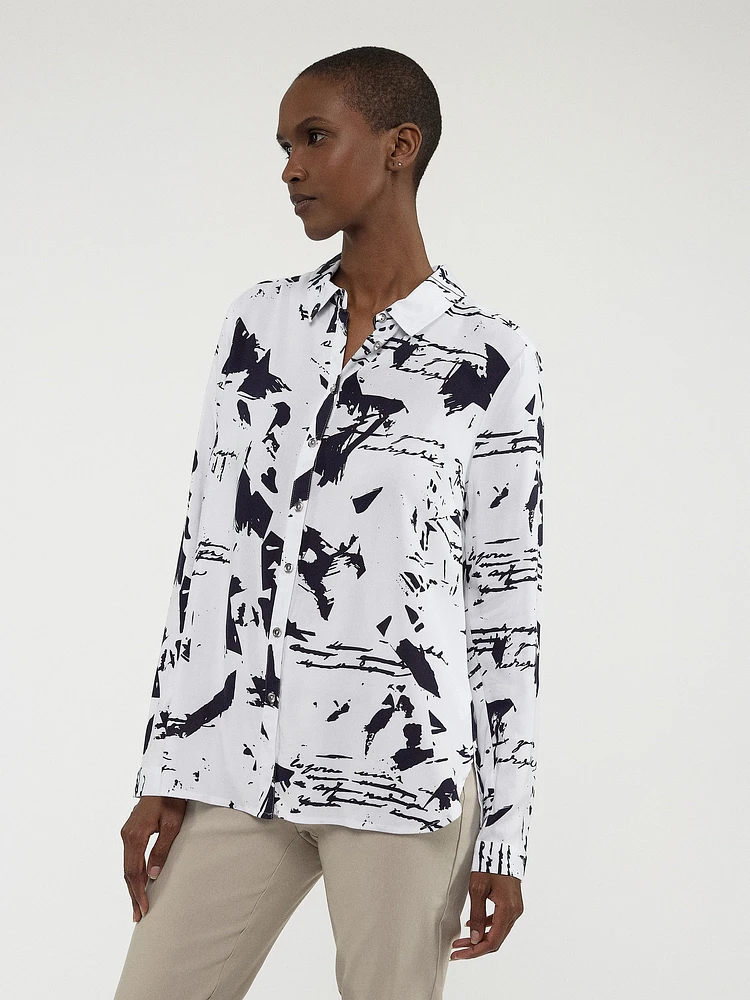 Blouse à manches longues avec boutons