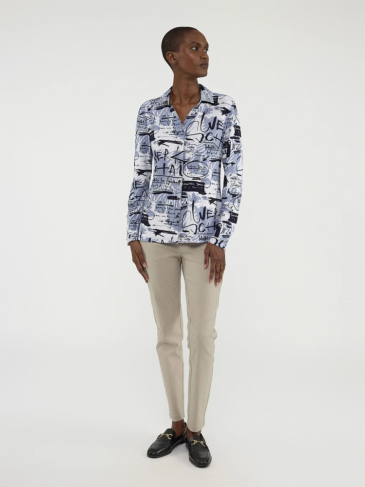 Blouse à manches longues avec boutons