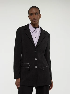 Semi-fitted blazer