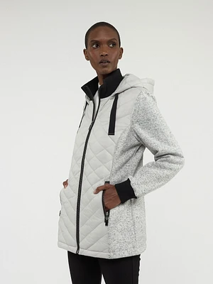 Manteau coquille mi-cuisse semi-ajusté