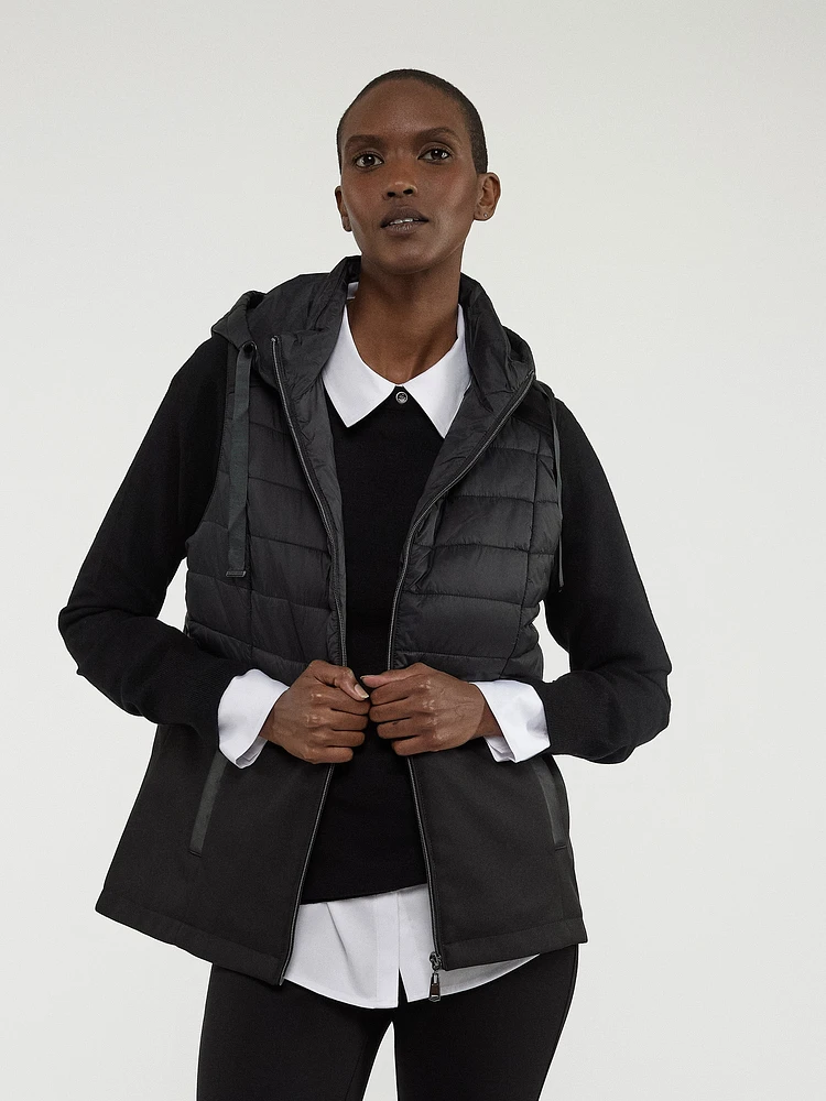 Semi-fitted coat