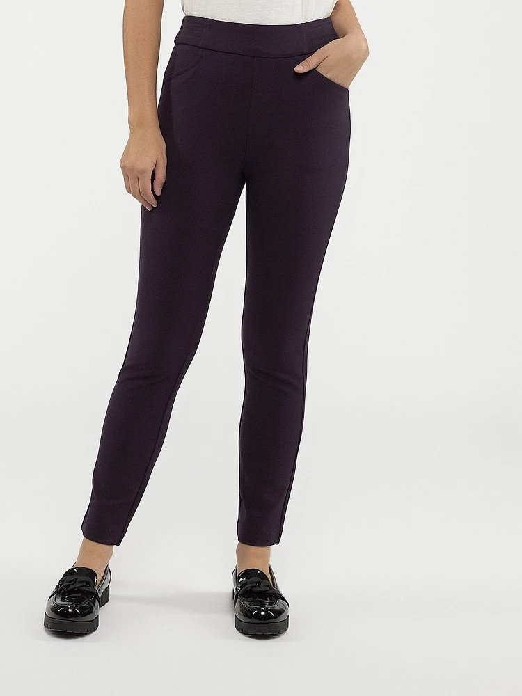 Pantalon droit à enfiler