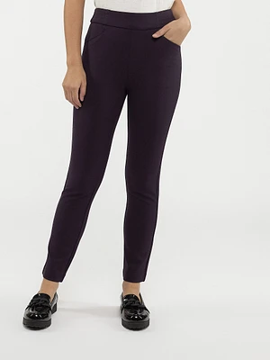 Pantalon droit semi-ajusté à enfiler