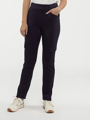 Pantalon droit semi-ajusté à enfiler