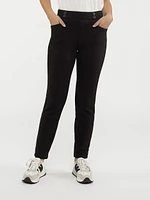 Straight casual pull-on pant - Petite