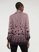 Tunique en tricot semi-ajustée à manches longues