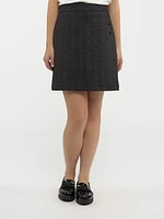 A line midi skirt