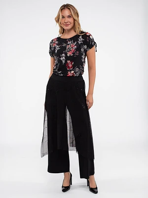 Pantalon habillé avec voile