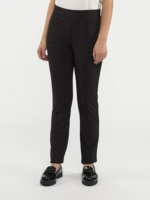 Pantalon droit semi-ajusté à enfiler