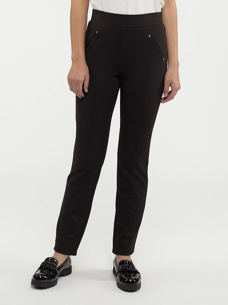 Pantalon droit à enfiler