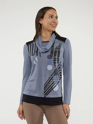 Long-sleeve semi-fitted t-shirt