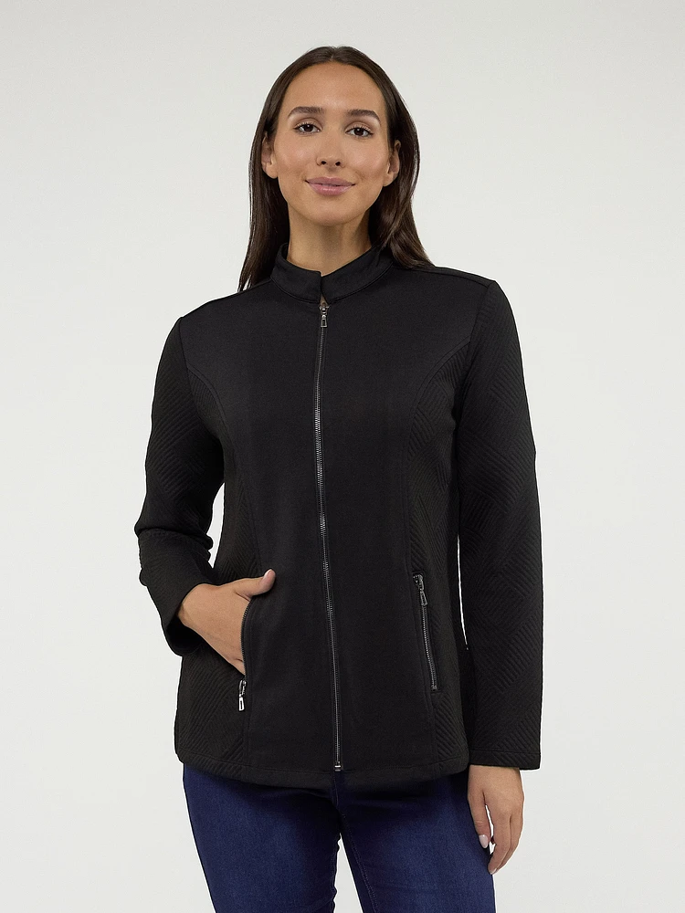 Veste en tricot à manches longues