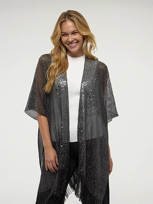 Poncho en tricot