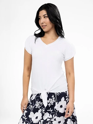Short-sleeve semi-fitted t-shirt