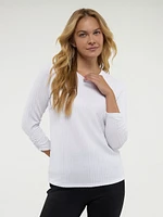 T-shirt semi-ajusté à manches 3/4