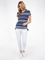 Short-sleeve semi-fitted t-shirt