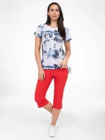Short-sleeve semi-fitted t-shirt