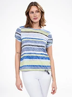 Short-sleeve semi-fitted t-shirt
