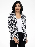 Veste semi-ajustée en tricot à manches 3/4