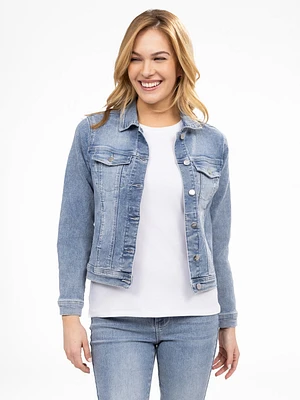 Veste en denim à manches longues