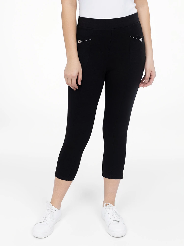 Straight pull-on capri