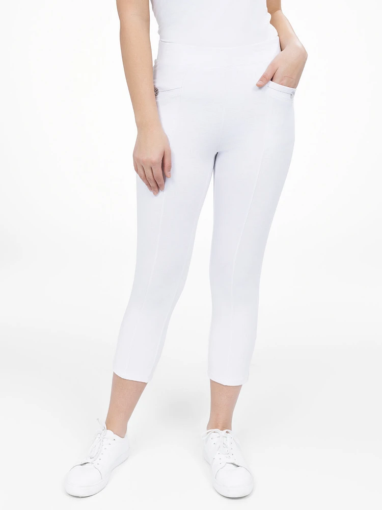 Straight pull-on capri