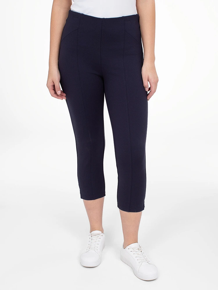 Straight casual pull-on capri