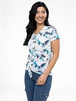 Short-sleeve semi-fitted t-shirt