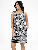 Straight midi dress