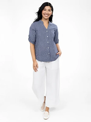 Pantalon semi ajusté