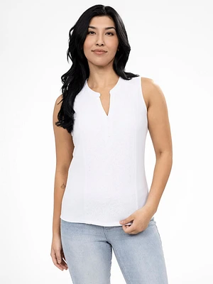 Semi-fitted tank top