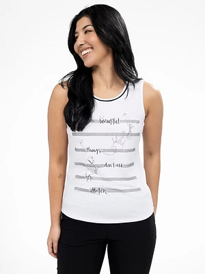 Semi-fitted tank top