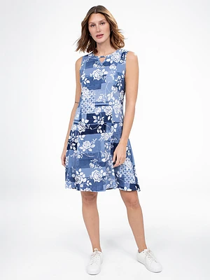 Robe midi ligne A en tricot