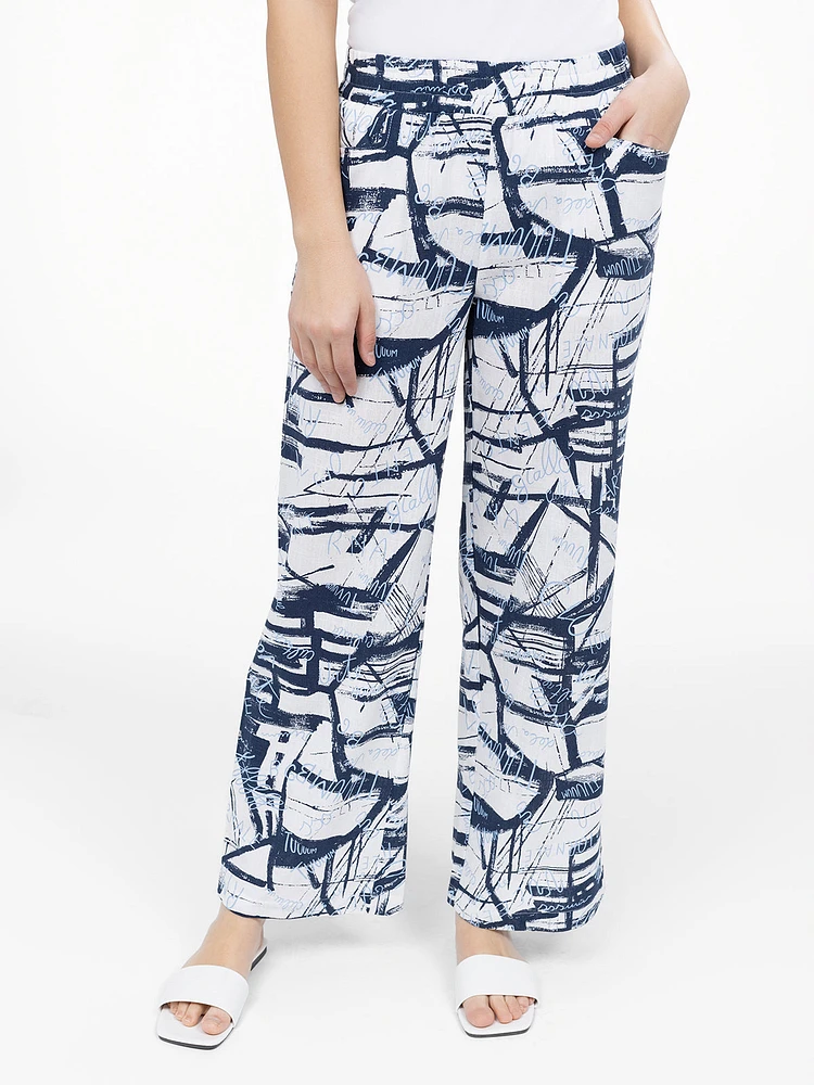 Pantalon gaucho large à enfiler