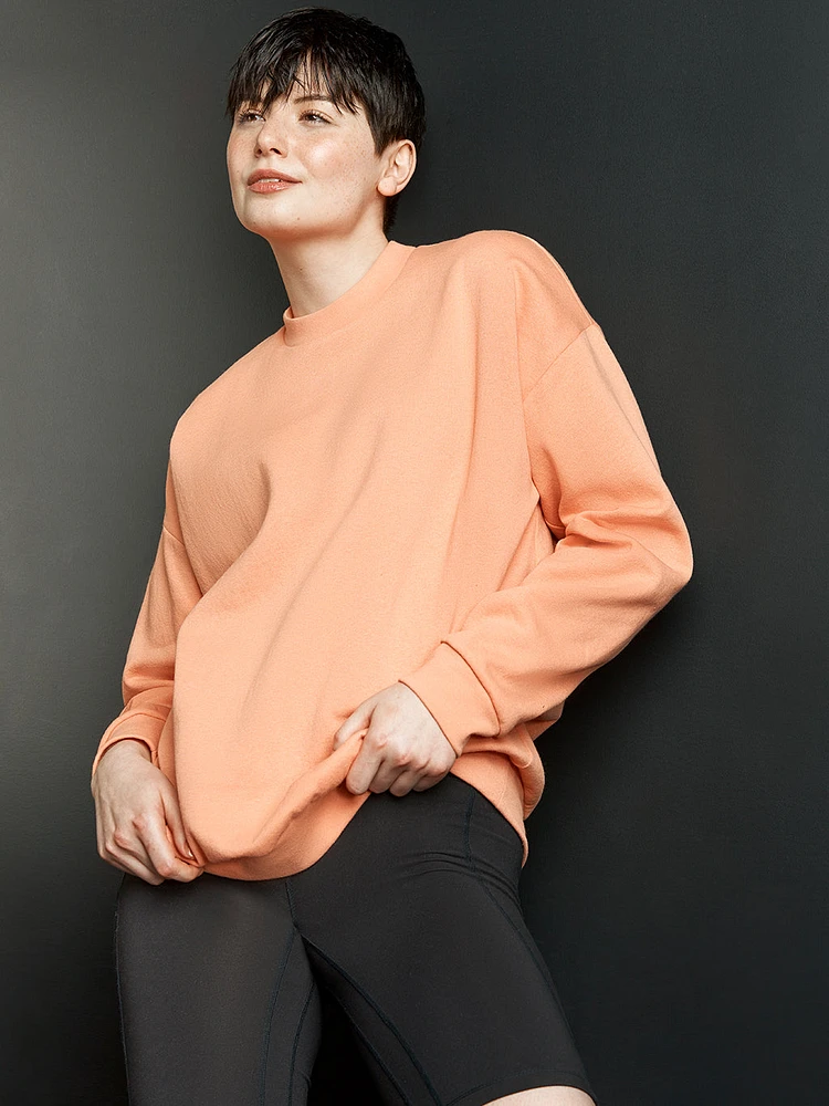 Fleece crew neck