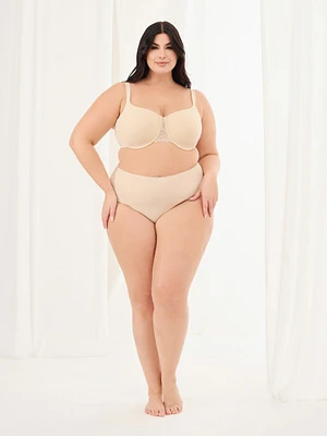 Culotte taille haute en microfibre
