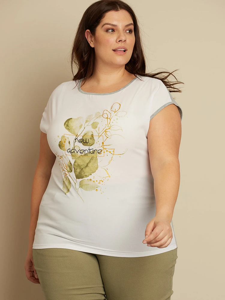 Short-sleeve loose tunic